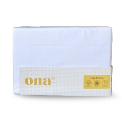 JOGO CAMA KING 230 FIOS 4PCS 40 ALT 255X305 ONA BRANCO