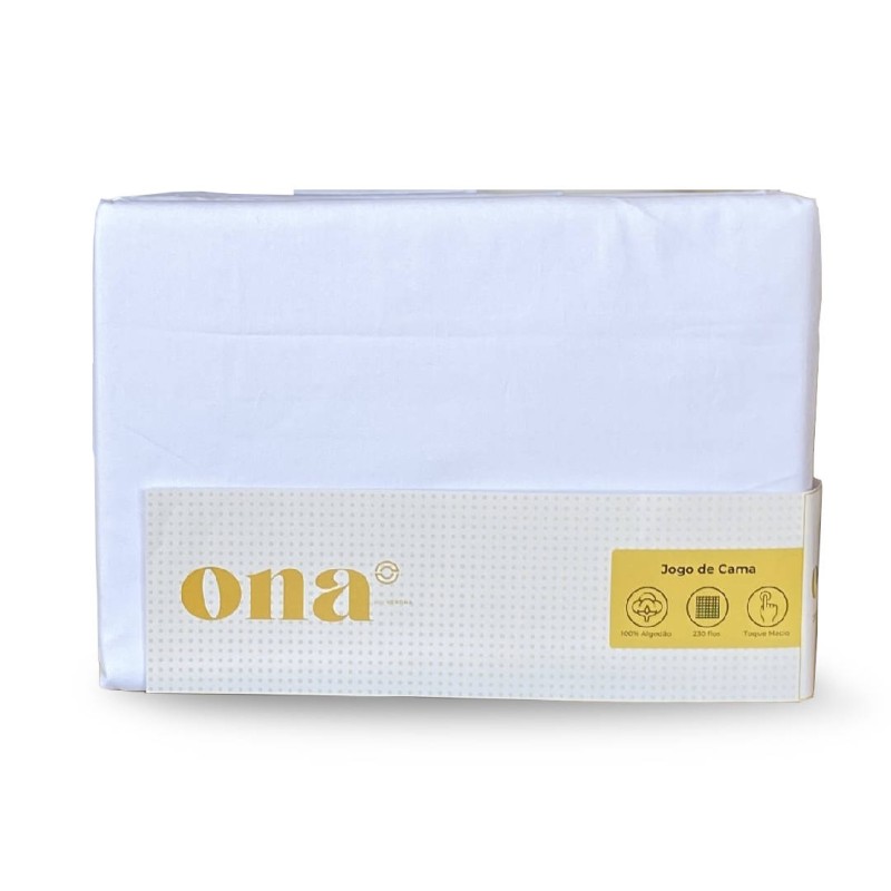 JOGO CAMA KING 230 FIOS 4PCS 40 ALT 255X305 ONA BRANCO JOGO CAMA KING 230 FIOS 4PCS 40 ALT 255X305 ONA BRANCO