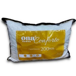 TRAVESSEIRO ONA CONFORTO 200 FIOS 50X70 BRANCO