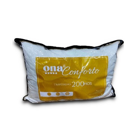 TRAVESSEIRO ONA CONFORTO 200 FIOS 50X70 BRANCO