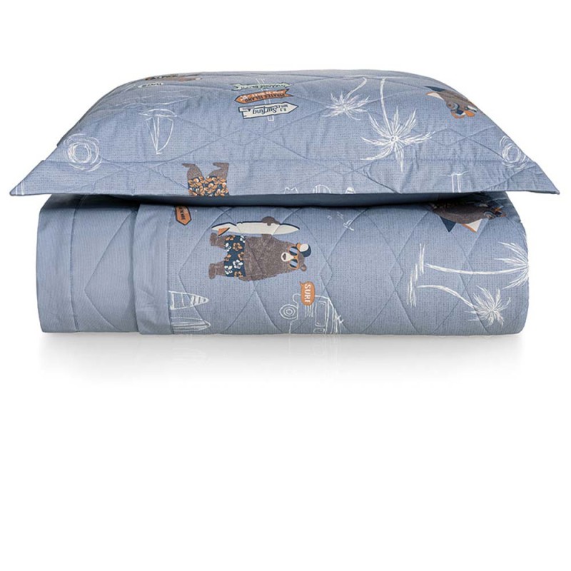 COLCHA SOLTEIRO SURF KARSTEN 180X260 *3100229 COLCHA SOLTEIRO SURF KARSTEN 180X260 *3100229