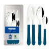 FAQUEIRO INOX 12 PCS LEME TRAMONTINA AZUL *23198915