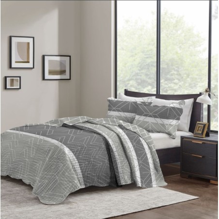 COLCHA QUEEN PARIS COLOR ART SORT-EST 23 CORTTEX 240X260 *700070 DES.