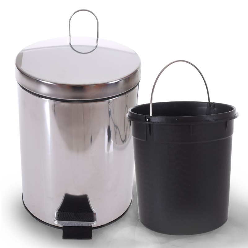 LIXEIRA BENE CASA INOX 5L