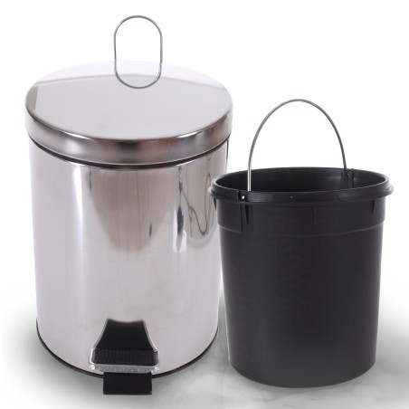 LIXEIRA BENE CASA INOX 5L