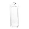 PORTA ALGODAO D/ACRILICO LYOR 7.5X7.5X20CM TRANSPARENTE *1167