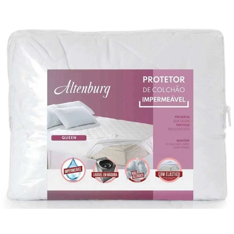 PROTETOR COLCHAO C/ELAST IMP ALTENBURG BRANCO 158X198X30 PROTETOR COLCHAO C/ELAST IMP ALTENBURG BRANCO 158X198X30