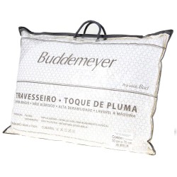 TRAVESSEIRO TOQUE DE PLUMA BUDDEMEYER BRANCO 50X70