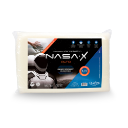 TRAVESSEIRO VISCOELASTICO NASA-X ALTO DUOFLEX NS3100 MARFIM LISO ÚNICO