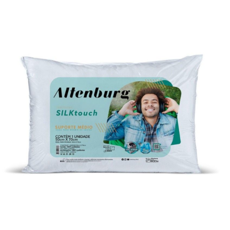 TRAVESSEIRO SILK TOUCH ALTENBURG BRANCO 50X70
