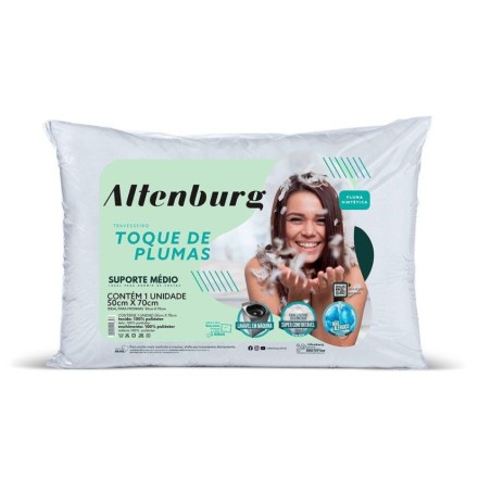 TRAVESSEIRO TOQUE D/PLUMAS ALTENBURG 50X70 BRANCO