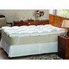 PILLOW TOP FIBRA SILICONIZADA PERCAL 250 FIOS BRANCO KING 193X203X7 57