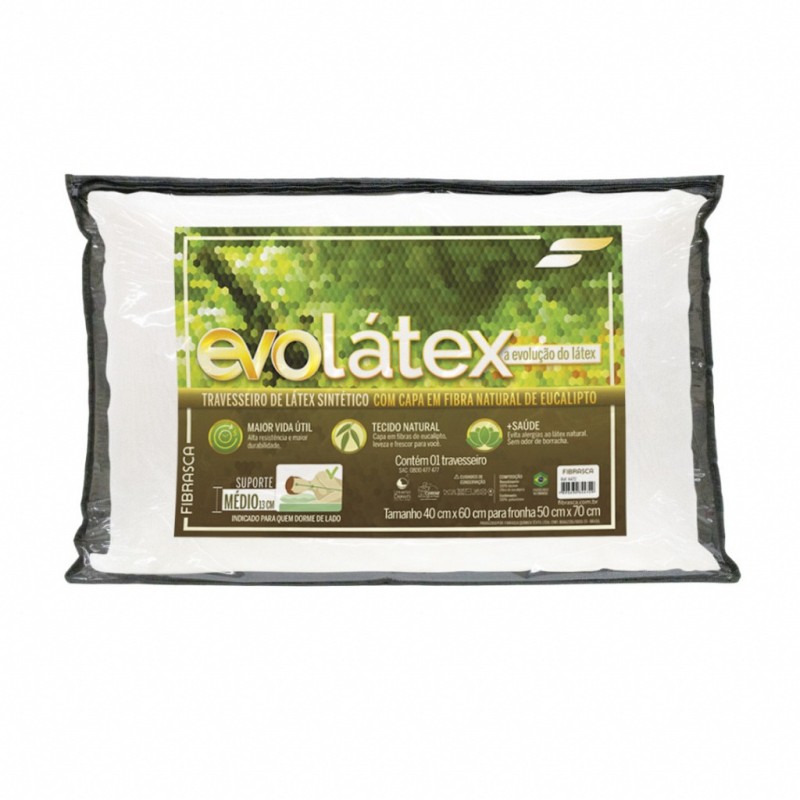 TRAVESSEIRO EVOLATEX MEDIO 50X70 BRANCO 4472