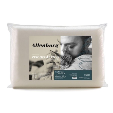 TRAVESSEIRO VISCOELASTICO CERVICAL 48X68 ALTENBURG MARFIM