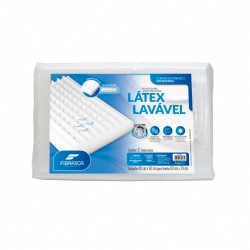 TRAVESSEIRO LATEX LAVAVEL 60X40CM BRANCO 4606