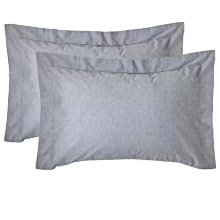 JOGO FRONHA CHAMBRET FIO TINTO 2PCS KACYUMARA 50X70CM SILVER 356186.15