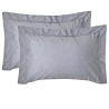 JOGO FRONHA CHAMBRET FIO TINTO 2PCS KACYUMARA 50X70CM SILVER 356186.15