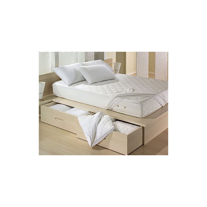 PROTETOR COLCHAO S. KING C/ELAST IMP MISTO ALTENBURG 110X203X40 BRANCO