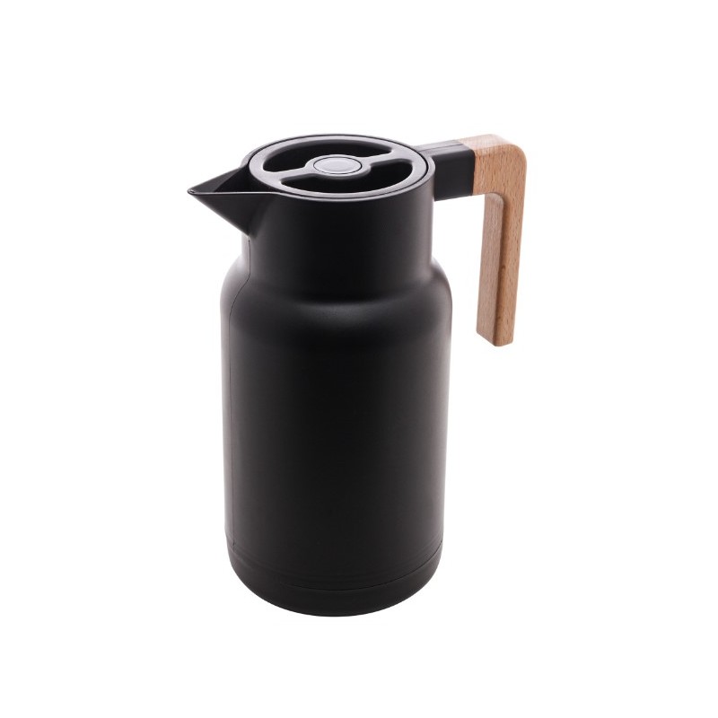 GARRAFA TERMICA PLASTICO ORGANIC 1L LYOR PRETO 1940