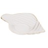 BOWL VIDRO CONCHA C/FILETE DOURADO TROMPETE 20X12CM 61487 WOLFF