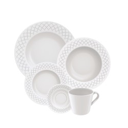 APARELHO JANTAR PORCELANA 20 PCS CHA INGRID TRAMONTINA *96011887