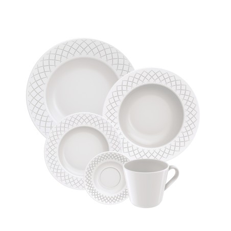 APARELHO JANTAR PORCELANA 20 PCS CHA INGRID TRAMONTINA *96011887
