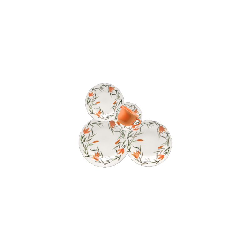APARELHO JANTAR/CHA 20PCS CERAMICA BIONA DONNA LIRIOS AP20-5410