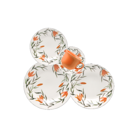 APARELHO JANTAR/CHA 20PCS CERAMICA BIONA DONNA LIRIOS AP20-5410