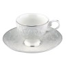 JOGO 12 PCS P/CAFE SCARLET 90ML L'HERMITAGE BRANCO/DOURADO 28063