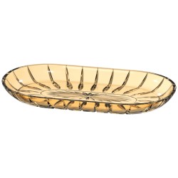TRAVESSA OVAL DUBOIS VIDRO 22.8X12.6X2.3CM *28731 L'HERMITAGE AMBAR *2