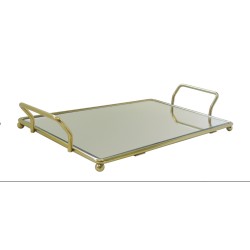 BANDEJA VINTAGE G DOURADA 4X16X30CM *0.383
