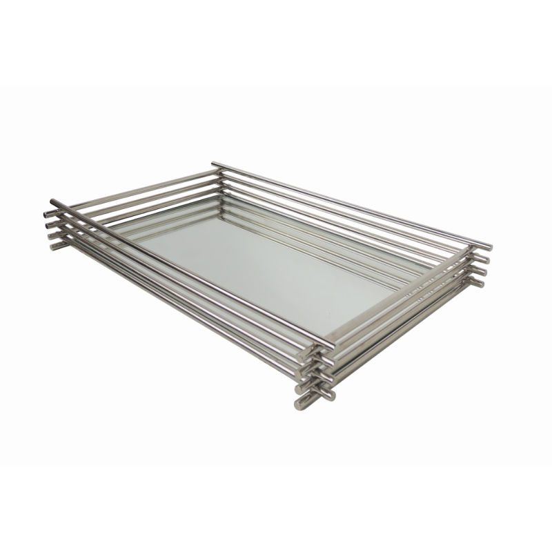 BANDEJA TRAMA G CROMADA 4X19X28CM *0.394 BANDEJA TRAMA G CROMADA 4X19X28CM *0.394