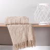MANTA TRICOT TESSI 127X152CM LATTE