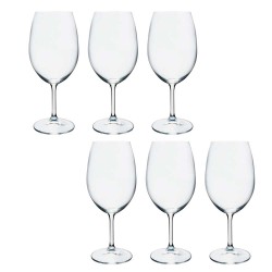 JOGO 6 TACAS AGUA CRISTAL ANNA *58001 BOHEMIA TRANSPARENTE 580ML