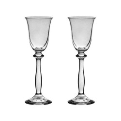 JOGO 6 TACAS LICOR CRISTAL ANGELA 55711 BOHEMIA TRANSPARENTE 60ML