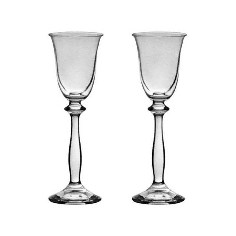 JOGO 6 TACAS LICOR CRISTAL ANGELA 55711 BOHEMIA TRANSPARENTE 60ML