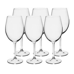 JOGO 6 TACAS VINHO CRISTAL GASTRO *56112 A22CM BOHEMIA TRANSPARENTE 35