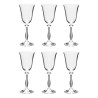 JOGO 6 TACAS VINHO ANGELA 55710 BOHEMIA TRANSPARENTE 185ML