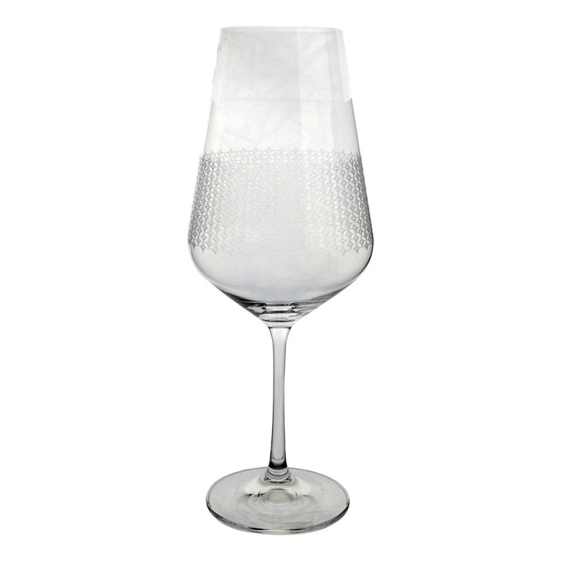 JOGO 6 TACAS AGUA SANDRA PANTOGRAFADA CRISTAL ECOL 58633 550ML A25CM