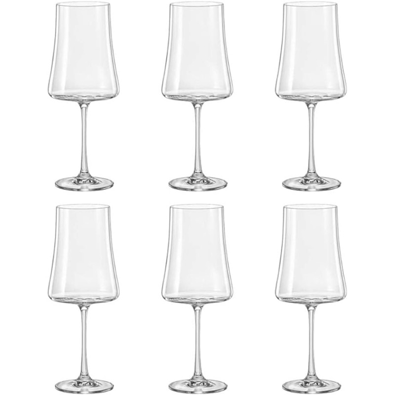 JOGO 6 TACAS AGUA XTRA CRISTAL ECOL BOHEMIA 560ML A24.5CM 58646