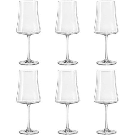 JOGO 6 TACAS AGUA XTRA CRISTAL ECOL BOHEMIA 560ML A24.5CM 58646