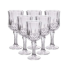 JOGO 6 TACAS VIDRO REQUINTE VINHO 230ML TRANPARENTE 10000567