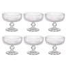 JOGO 6 TACAS P/SOBREMESA CAMERATTA VIDRO 310ML 11.8X9.8 *29065 L'HERMI