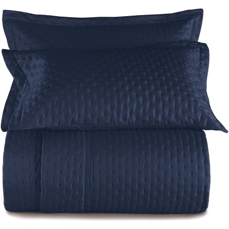 COLCHA FRISSON 3PCS 250X240 ALTENBURG QUEEN AZUL DIAMANTE