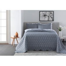 KIT COLCHA PARIS DUPLA FACE COM VIES HEXAGONO COLOR ART S8C 240X260 CO