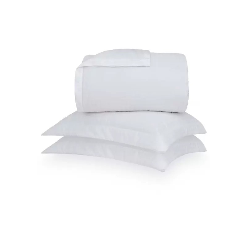 KIT COLCHA DAMASK SQUARE 290X250 BUDDEMEYER KING BRANCO