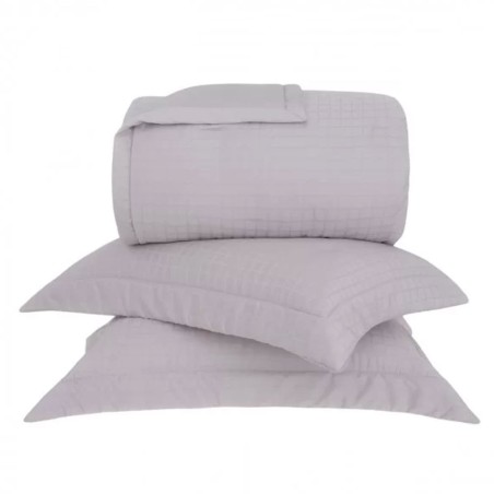 KIT COLCHA DAMASK SQUARE 290X250 BUDDEMEYER KING BEGE