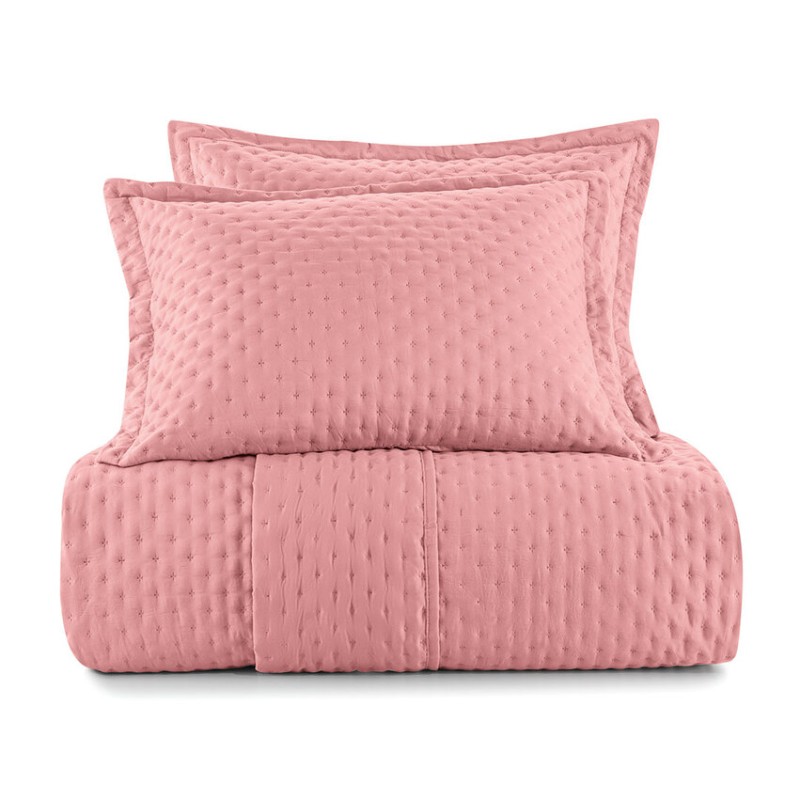 COLCHA FRISSON 3PCS 280X260 ALTENBURG KING ROSA
