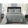 COLCHA MILAO COLOR ART LISA S3 CORTTEX 240X260 QUEEN CINZA 0015