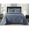 COLCHA MILAO COLOR ART LISA S3 CORTTEX 240X260 QUEEN AZUL 0015